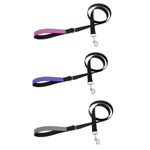Leggero poliestere Pet Dog guinzaglio riflettente caratteristica solido modello semplice Outdoor gatto Walking accessorio cacca sacchetto Dispenser - Product Image 4