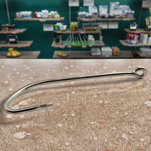 פלדה פחמן מותאם אישית טופר נשר קיזוז דיג ווים ארוך עם 1 דוקרני עבור דיג ים של קרפיון, בקלה - Product Image 3