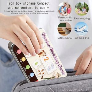 Juguete de Matemáticas Tempranas con Temática de Animales Adorables, Rompecabezas de Madera para Emparejar Números, Rompecabezas de Números y Conteo con Autocorrección - Product Image 6