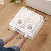 Sac de lavage en maille pour nettoyer en toute sécurité les chaussures de sport, les baskets, les chaussures de tennis, les paniers à linge et les poubelles.