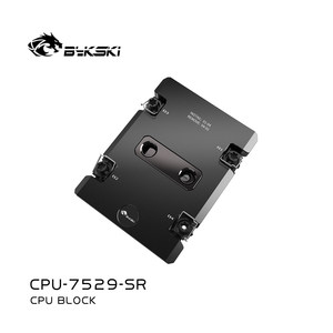 Bloc d'eau liquide pour processeur <span class=keywords><strong>Bykski</strong></span> CPU-7529-SR Intel LGA7529 sans ventilateur pour serveurs, stations de travail, refroidissement liquide IA - Product Image 2