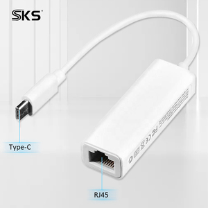 USB 2.0 Type-C to RJ45 <strong>Ethernet</strong> Adapter, ABS Shell 10/100Mbps Wired LAN Network Card for Laptop Tablet Phone - Product Image 2