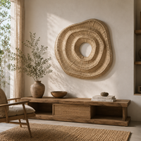 Décoration murale texturée en corde 3D faite à la main, style minimaliste de luxe, murale moderne pour salon, entrée, maison modèle, fond de mur
