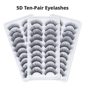 QingDao 10 paires de faux <span class=keywords><strong>cils</strong></span> en coton noir naturel avec bande en faux vison, vente en gros, étiquette privée, boîtes de <span class=keywords><strong>cils</strong></span> avec logo - Product Image 2