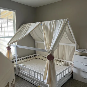 Cama Infantil con Dosel y Estructura de Madera Estilo Granja con Diseño Moderno para Habitación Infantil - Product Image 5