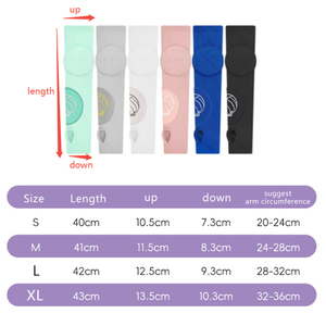 Manchons <span class=keywords><strong>de</strong></span> <span class=keywords><strong>compression</strong></span> sportifs pour le volleyball avec protection des coudes et trou pour le pouce - Product Image 3