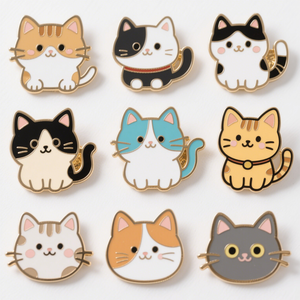 Bán buôn vàng mạ tùy chỉnh phim hoạt hình huy hiệu cứng men Pin kim loại men ve áo pin phù hiệu - Product Image 5