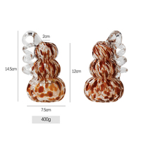 Lanterne Citrouille en Verre Peint Arc-en-ciel Ortus Home pour Halloween et Thanksgiving, Accessoire de Décoration Extérieure pour Adultes et Jardins