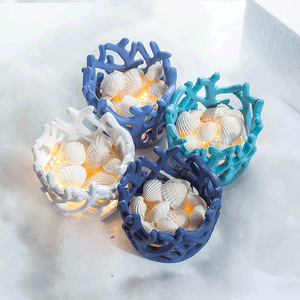 Lampe décorative en forme de corail, lumière LED, résine, décoration d'intérieur pour bureau, entrée, hôtel - Product Image 3