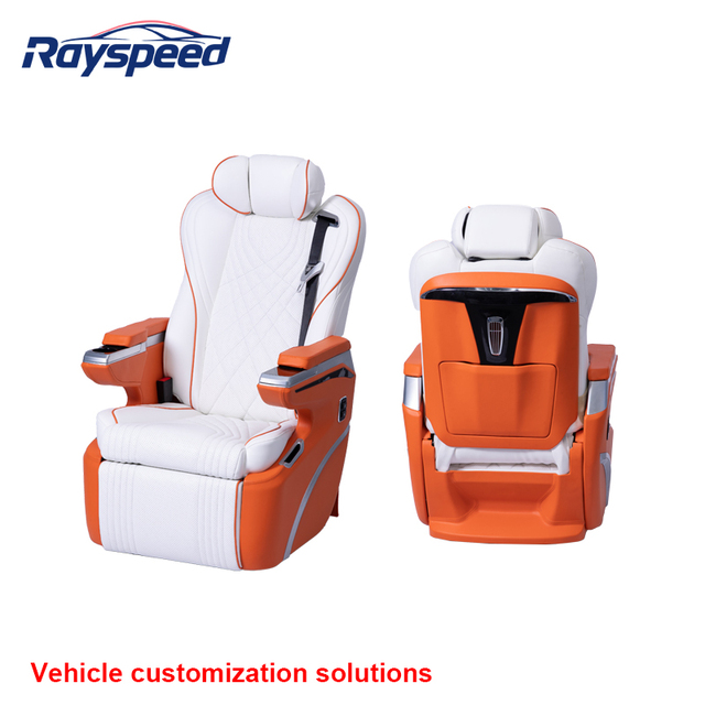 Customizable Two-Tone Leather Car Seat with Wireless Charging Feature Modified for Multiple Vehicles