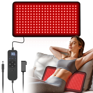 Tappetino per Terapia a Luce Rossa per Tutto il Corpo, 341 LED 660nm 850nm, 25x12.99\", Cuscinetti e Fascia Portatili Indossabili per Alleviare il Dolore alla Vita/Corpo - Product Image 1