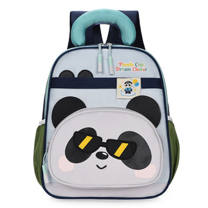 กระเป๋าเป้สะพายหลังเด็กอนุบาลลายการ์ตูนแพนด้า กันน้ำ ป้องกันการโจรกรรม RFID บุด้วยหนังแท้ ไนลอน สำหรับเด็กผู้ชายและเด็กผู้หญิง ความจุ 20-36 ลิตร - Product Image 5