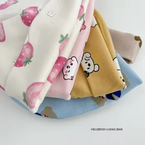 หมวกบีนนี่เด็กทารกสำหรับฤดูใบไม้ร่วงและฤดูหนาว ป้องกันลม อุ่นสบาย ผลิตจากผ้าฝ้ายแท้ ป้องกันหู ไม่มีโครง - Product Image 4