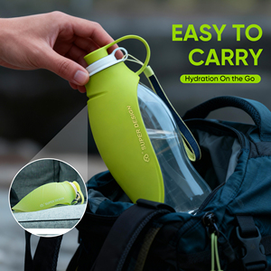 Bouteille d'eau portable lumineuse pour chien, personnalisée au Vietnam, pour voyage en extérieur, avec distributeur de feuilles, en silicone et ABS - Product Image 6