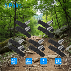 5 คู่วี เบรคแผ่นเบรคจักรยาน 70 มม.โลหะคอมโพสิตไม่ลื่นสำหรับจักรยานเสือภูเขา D0100XUY8KW - Product Image 2