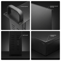 Boîtier réseau en aluminium IP55 1U 2U 3U 4U pour montage en rack 19 pouces, avec support de conception CAO 3D professionnelle, échantillonnage rapide OEM/ODM