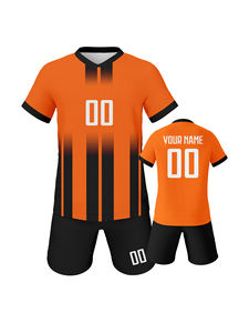 Sıcak Fırsat Çoklu Renkler Çocuk Futbol Forması Seti Özelleştirilmiş Tişörtler %100 Polyester Vintage OEM Hizmeti Esnek ve Nefes Alabilir - Product Image 5