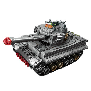 Blocs de construction de char de combat Tiger, 400 à 800 pièces, modèle militaire à assembler, jouet éducatif pour garçons de 8 à 13 ans - Product Image 3