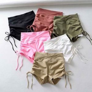 Đi Xe Đạp Quần Short V-Hình Eo Đàn Hồi Đóng Cửa Của Phụ Nữ Tùy Chỉnh Phòng Tập Thể Dục Nhanh Khô <span class=keywords><strong>Hobo</strong></span> Skinny Chạy - Product Image 1