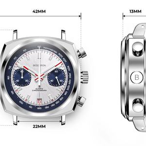 Reloj de Pulsera Cuadrado Irregular de Alta Calidad con Logotipo Personalizado para Hombre, Cronógrafo de Cuarzo, Resistente al Agua, Deportivo, Luminoso - Product Image 2