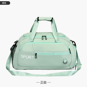 Sac de sport Oxford & PU de grande capacité personnalisé Ensemble de sport et de voyage à fermeture éclair à la mode Articles de toilette à usage quotidien avec logo personnalisé - Product Image 5