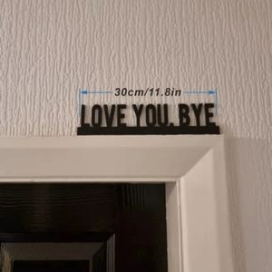 Valentine's Day Wooden <b>Door</b> Corner Decorative Letters "Love You bye" Home Decor <b>Sign</b> - Product Image 1