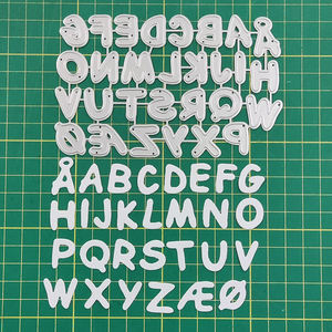 Op maat gemaakte stansmatrijzen 26 hoofdletter alfabet stansmatrijzen metalen stansmatrijzen voor kaartmaken scrapbooking DIY geëtste ambachtelijke stansmatrijzen - Product Image 4