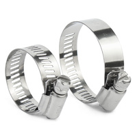 Collier de serrage à vis sans fin en acier inoxydable 304/201 finition zinc, réglable, pour tuyaux, OEM pour la vente en gros professionnelle