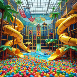 Soft Equipment Ball Pit para niños Small Playland Center Kids Indoor Playground Construction Play Set - Product Image 6