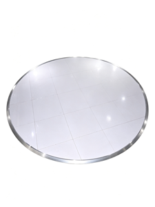 Vente en gros d'usine : Piste de danse portable ronde blanche avec bords en aluminium pour mariages et fêtes - Product Image 1