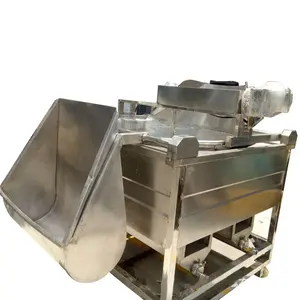 High Efficiency Industrial Conveyor Belt Chicken Wings Fryer Fried Noodle Machine