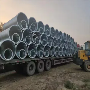 Large Diameter Corrugated Galvanized Steel Culvert Pipe High Quality Fittings For Various Applications