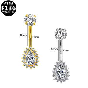 G23 <b>Titanium</b> Butterfly And Scorpion Navel <b>Ring</b> Medical Grade Piercing Jewelry For Party - Product Image 5