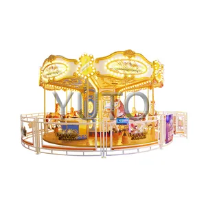 Outdoor Amusement Park Ride 12 palace courts without a roof|Factory Price luxury Carnival Rides Merry Go Round Game For Sale