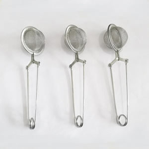 Stainless steel chain tea strainer, household tea infuser, tea <b>clip</b>, tea ball, seasoning ball, stainless steel tea strainer. - Product Image 4