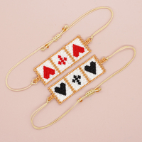 Go2boho Bohemian gelang manik-manik warna-warni musim panas wanita jimat hati buatan tangan persahabatan mode perhiasan gelang Miyuki
