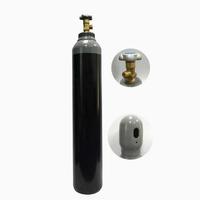 Bouteilles de gaz en acier inoxydable sans soudure rechargeables pour oxygène, argon, hydrogène - Haute sécurité, longue durée de vie