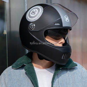 Casco de carreras profesional para todas las estaciones para motocicletas Diseño ligero y ventilado con visera doble Nueva condición - Product Image 4