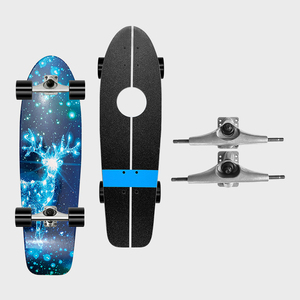 ผู้ซื้อรายใหม่ๆ ชื่นชอบสเก็ตเซิร์ฟสเก็ตแบบครบชุดที่มีล้อ ABEC 11 คาร์บอนสตีล S7 ทรัค 7051PU ที่ทนทาน - Product Image 1