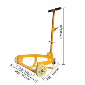 Stainless Steel Oil Barrel <b>Moving</b> Cart 450kg Capacity with Secure Clamp for 200L Drum Handling in Manufacturing Plant - Product Image 6