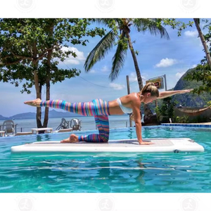 Best Quality Inflatable Antislip Yoga <strong>Mat</strong> Home Fitness Board <strong>Aqua</strong> Sport Air Track Foldable Sport <strong>Mat</strong> - Product Image 2