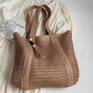 Сумка-тоут ручной работы из натуральной бумажной соломы - Product Image 2
