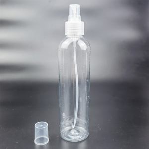 Bouteille en plastique transparente à épaules arrondies avec tête de pulvérisation blanche, logo personnalisé, vide, 100 ml, 200 ml, 300 ml - Product Image 3