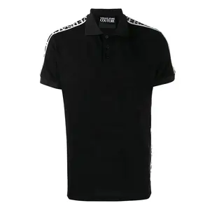 2024 Bán Buôn 100% Cotton Vòng Cổ Và Ngắn Tay Mens Sọc Polo Áo Thun Cotton T Áo Sơ Mi