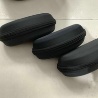 Étui de rangement pour lunettes de soleil en EVA noir de grande capacité, fermeture éclair, résistant aux chocs, boîte à lunettes portable