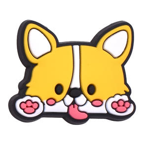 ชุดการ์ตูนสัตว์ทำมือทำมือรองเท้าดอกไม้ยางนิ่มสำหรับสุนัขหัวเข็มขัดและลูกปัดพีวีซีทำจากซิลิโคนที่มีคุณภาพ - Product Image 4