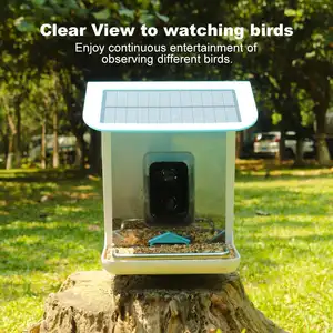 Newest Auto Motion Detect Camera Wild Birds Feeder Use Solar Power