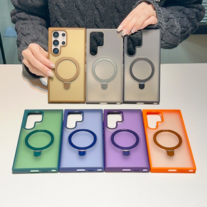 Protezione antigraffio staffa magnetica pelle sentire custodia per telefono cellulare custodia per <span class=keywords><strong>Samsung</strong></span> Galaxy S25 Plus S24 <span class=keywords><strong>Ultra</strong></span> S23 FE <span class=keywords><strong>S22</strong></span> - Product Image 4