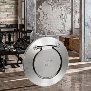 Shanghai Liangong manuale di potenza idraulica DN50 valvola di ritegno a oscillazione singola sportello/tipo Wafer per applicazioni di acqua a Gas - Product Image 2