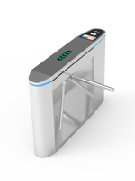 Système de contrôle d'accès biométrique automatique en acier inoxydable IP65 avec tourniquet trépied, système de billetterie et anti-écrêtage pour salle de sport